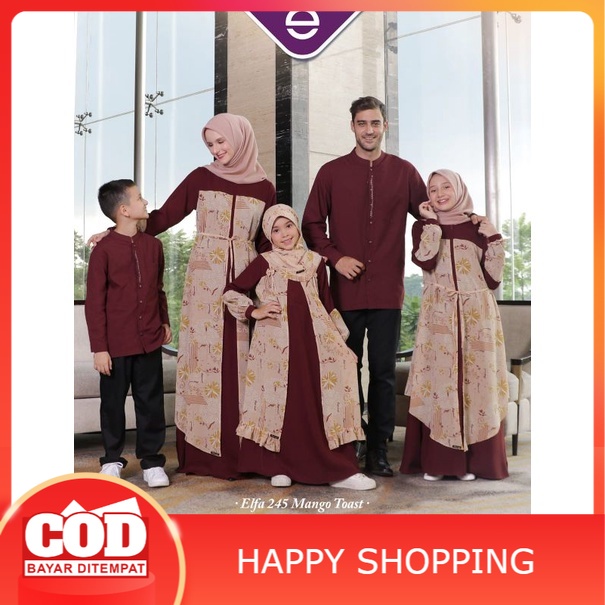 ETHICA ELFA 245 MANGO TOAST |SARIMBIT  FAMSET LEBARAN 2022 TERBARU | FAMILY SET BAJU PAKAIAN GAMIS K