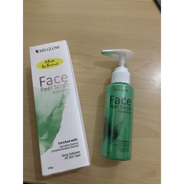 Preloved MS GLOW Face Peel Scrub