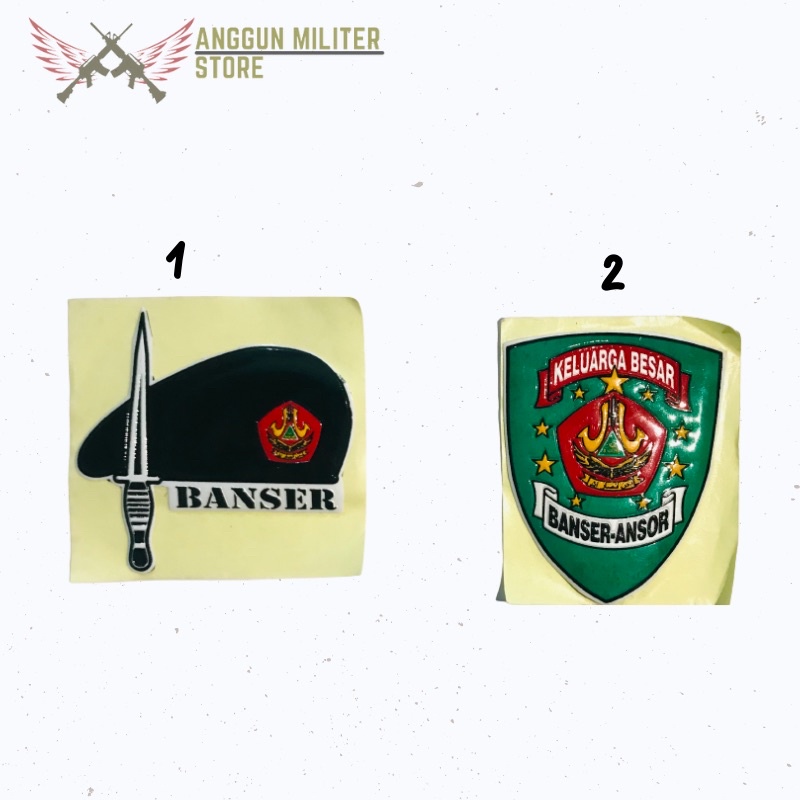 Stiker Banser Ansor Timbul Embos Motor 5x7 cm | Stiker Kaca