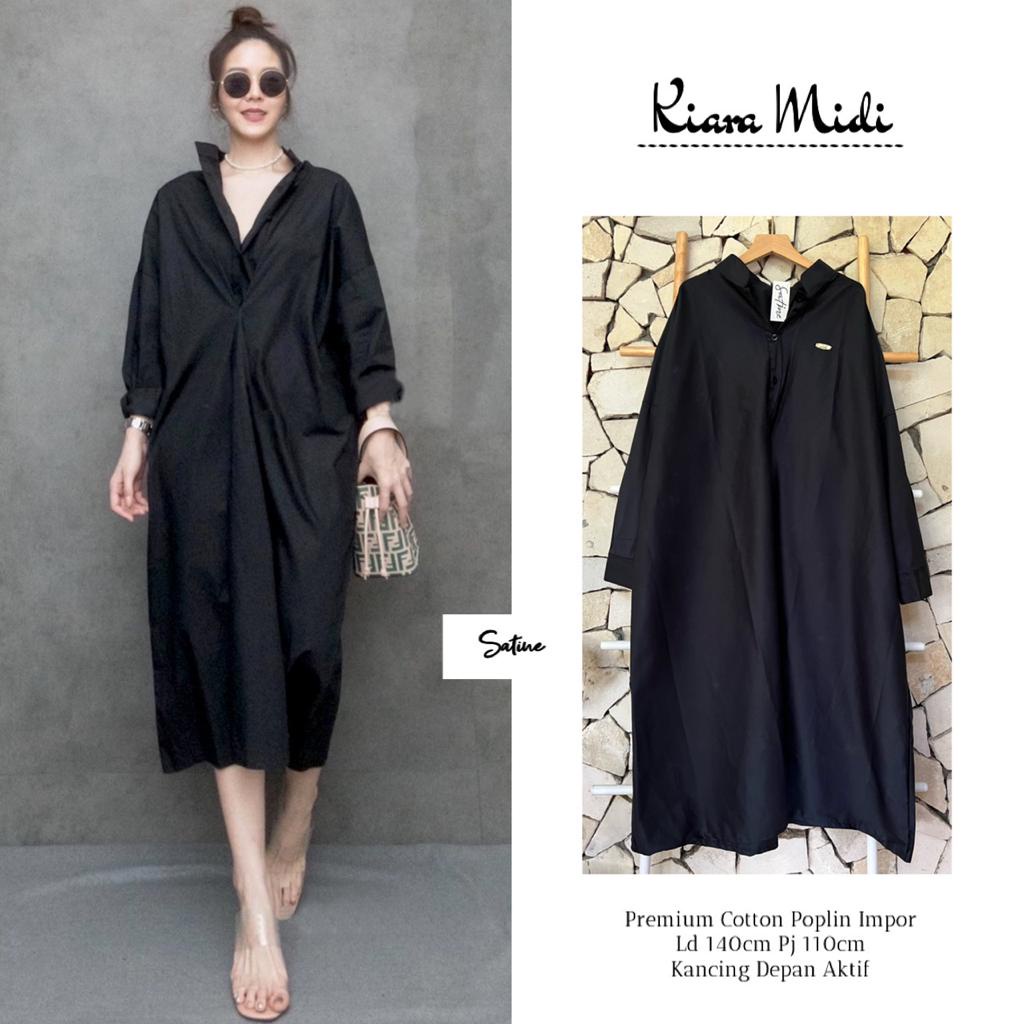 kiara midi dress satine