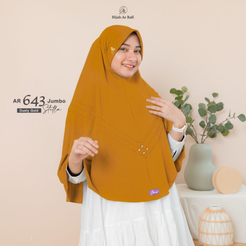AR Rafi 643 Jumbo Hijab Bergo Krudung Wanita Dewasa