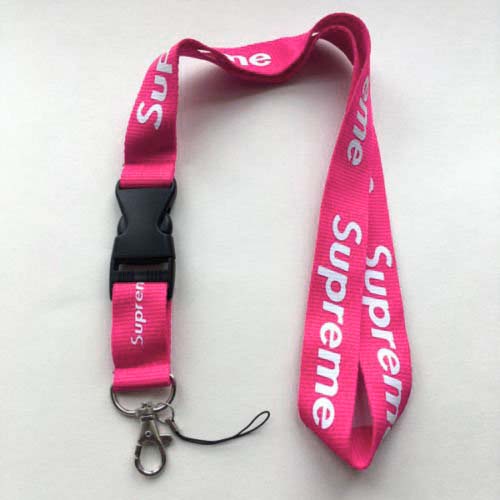 

Gantungan Kunci HP Name tag Supreme Lanyard Neck Strap Warna Pink