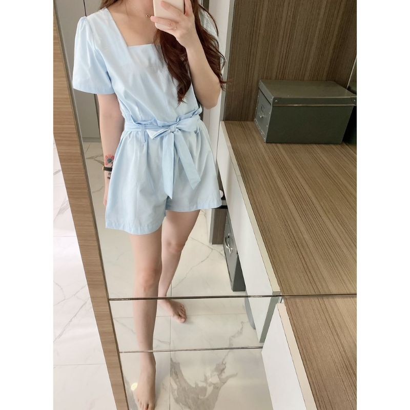 setelan 1592 ndudshop Bahan Premium ( BIRU KUNING PINK LILAC )