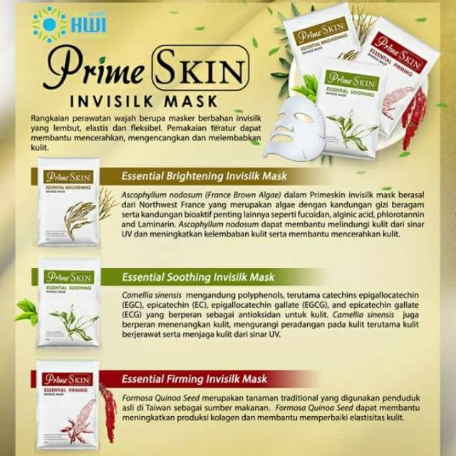 ✨ AKU MURAH ✨Prime Skin Essential Firming Invisilk Mask