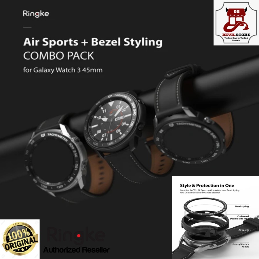 Ringke Combo Pack Air Sports Plus Bezel Styling Samsung Galaxy Watch 3