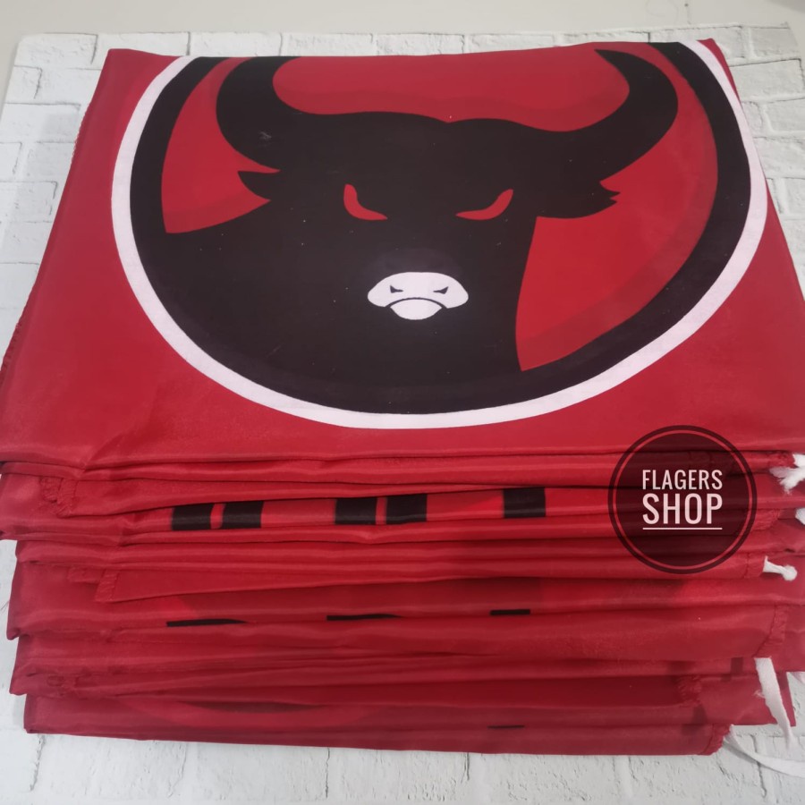 

[ISI 50 PCS] Bendera Partai PDIP 80x120 cm