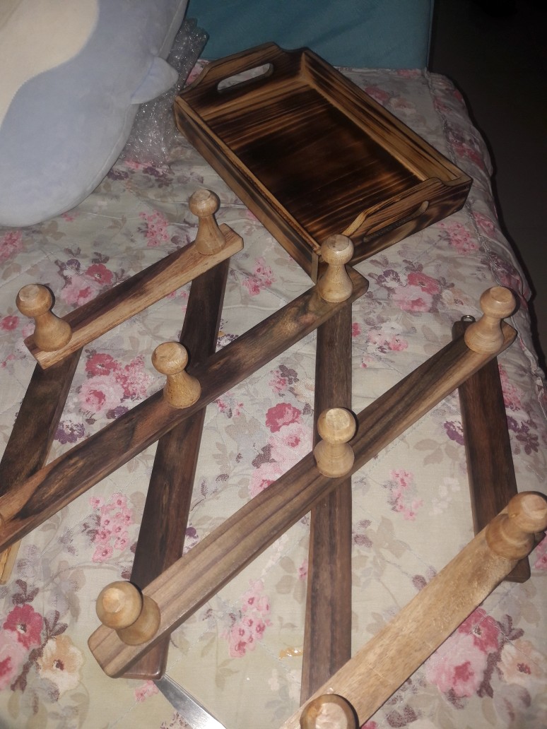 Baki / Nampan / Tray Kayu Motif Bakar Asli, Unik Dan Kuat, Cocok Untuk Kotak Hantaran Motif Bakar