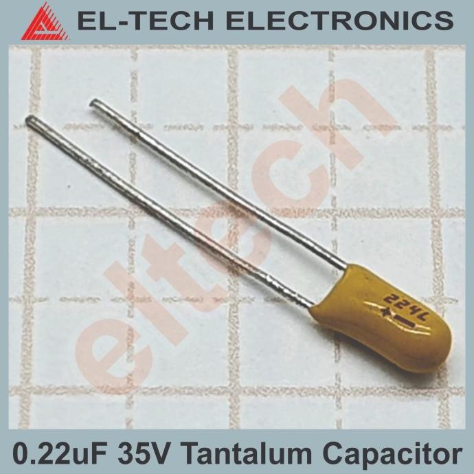 0.22uF 0.22 uF Mikro Farad Tantalum Capacitor Kapasitor 35V elt3ch Ayo Beli