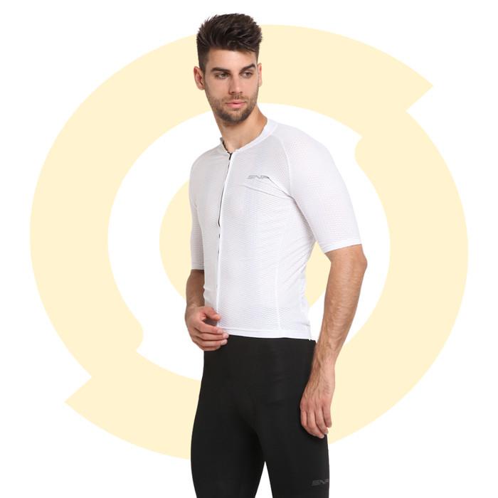 Jersey Sepeda Road Bike Snp Avignon White Men