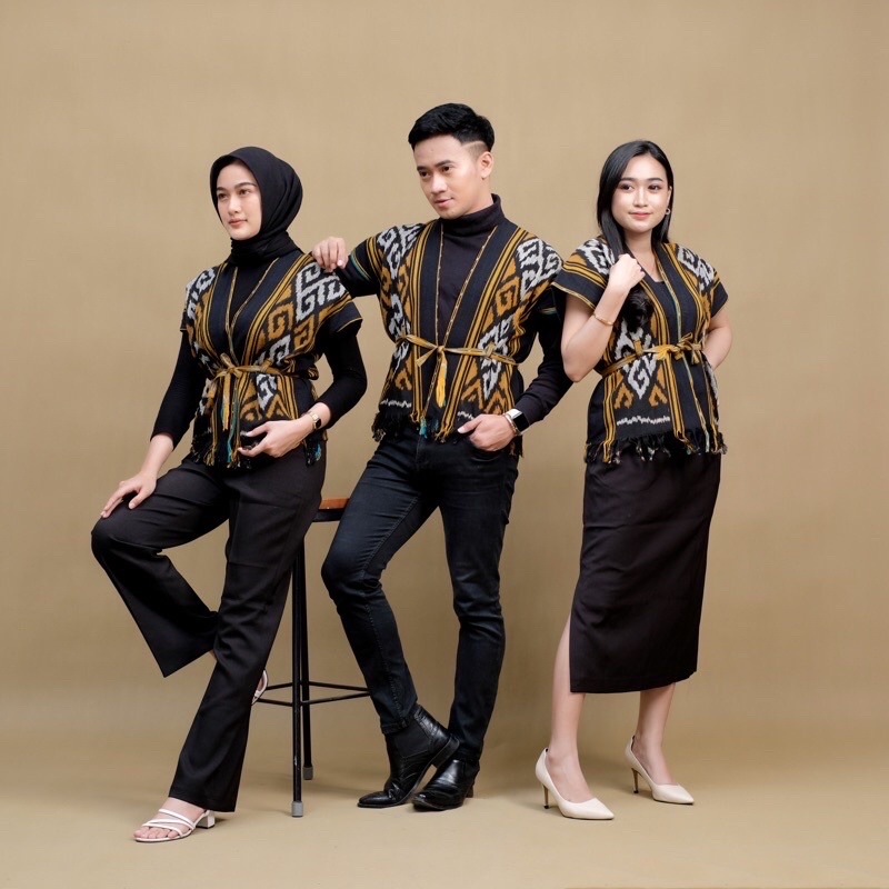 ATASAN TENUN IKAT TALI UNISEX DEBBY STORE SONGKET JEPARA TORAJA PRIA WANITA LOMBOK SUMBA MALAYSIA || OUTER TENUN || OUTER TENUN WANITA || BOLERO TENUN || BOLERO TENUN WANITA