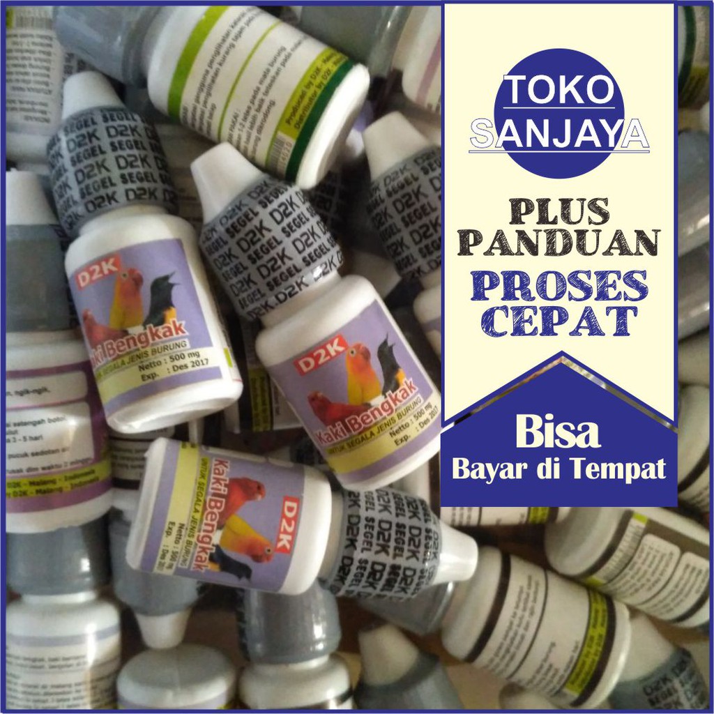 Jual D2K Kaki Bengkak Obat Kaki Burung Bengkak Luka Bernanah Borok
