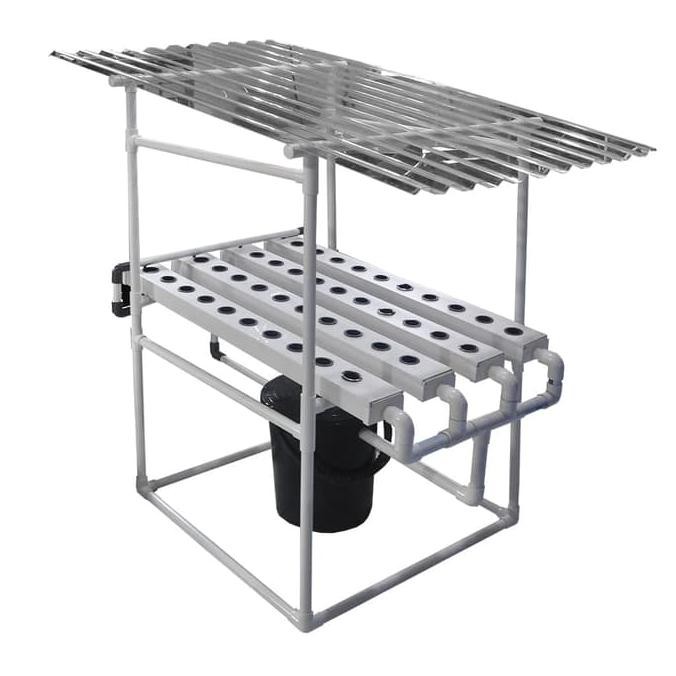Starterkit Hidroponik Nft 1 Meter 40 Lt Horisontal Atap Solartuf