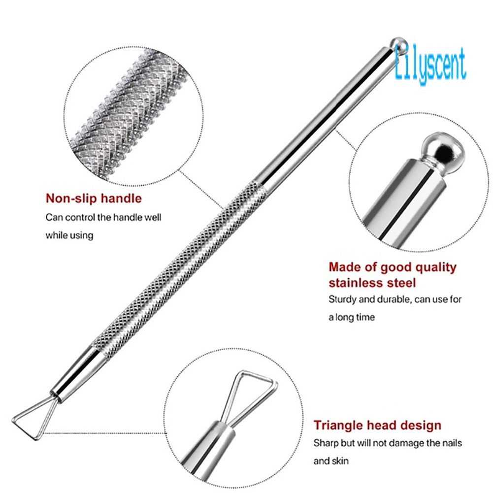 Alat Pembersih Kutek UV Gel Bahan Stainless Steel Untuk Manicure