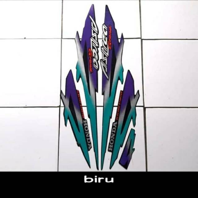 Striping astrea grand 1995 biru