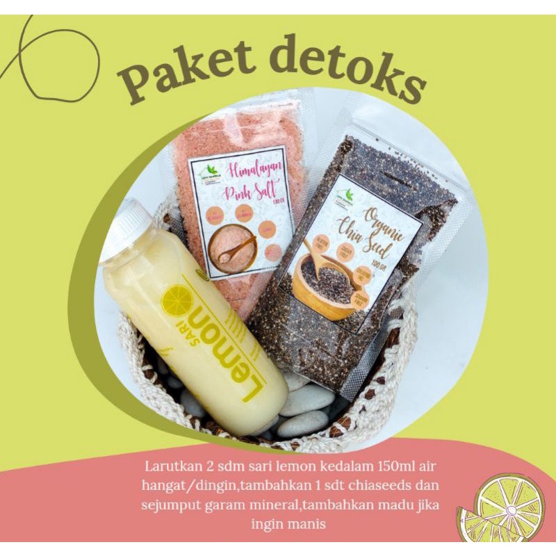 

Sari lemon paket detoks/diet ( Sari lemon fresh 250ml,Black Chiaseeds