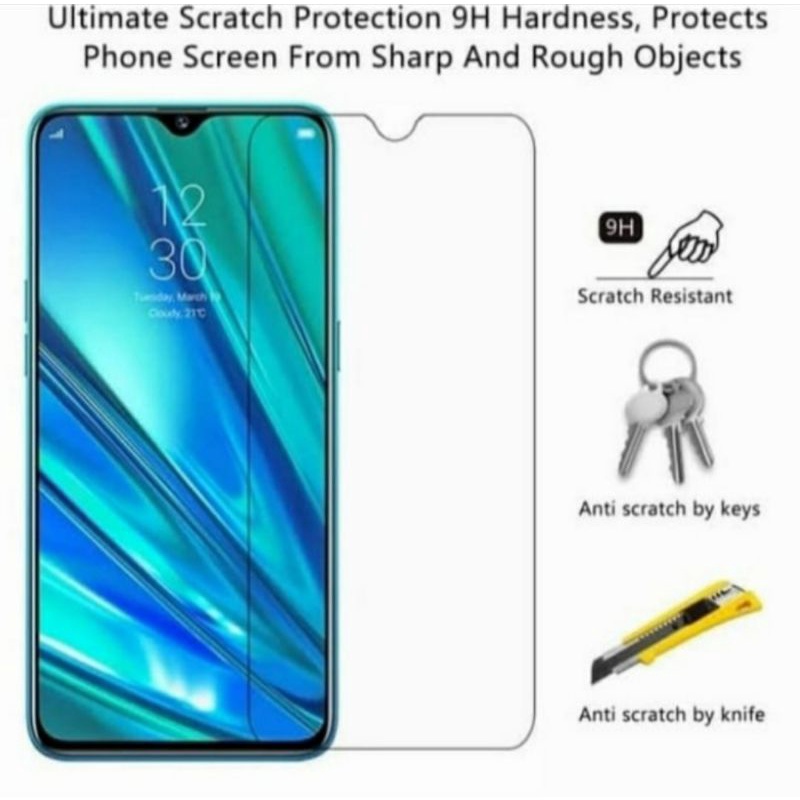 Realme C11 C12 C15 tempered glass anti gores kaca bening