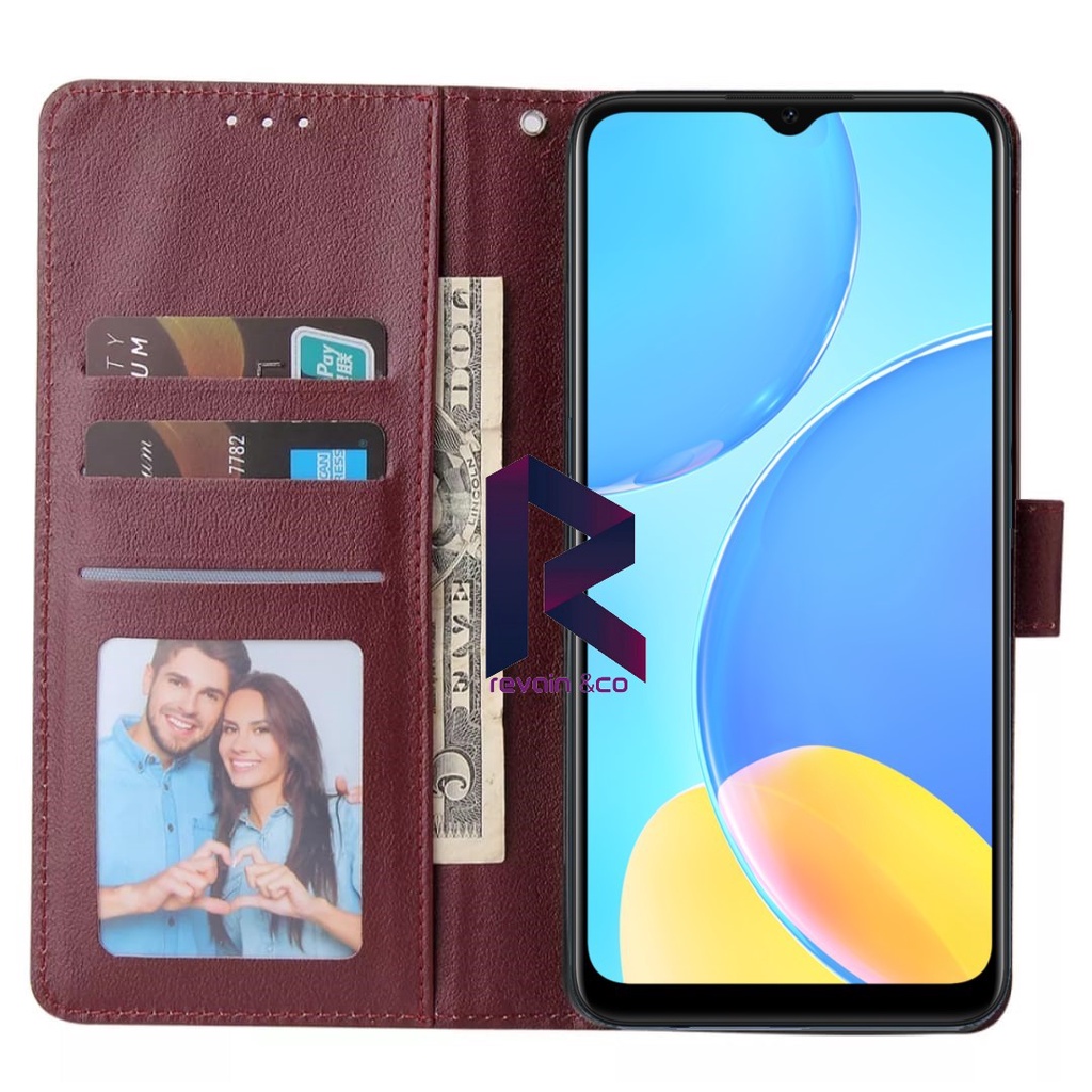 REALME C21Y CASE DOMPET FLIP WALLET LEATHER KULIT PREMIUM SARUNG BUKA TUTUP FLIP CASE REALME C21Y