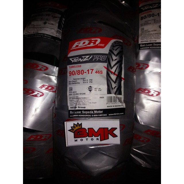 FDR GENZI PRO 90/80-17 TUBELESS