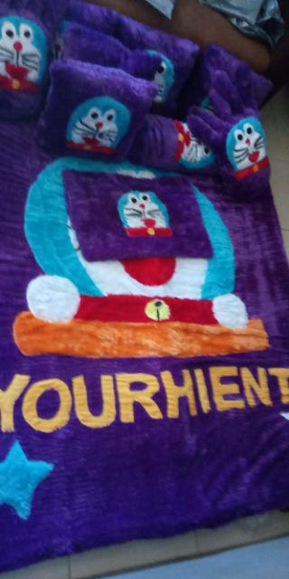 Karpet Rasfur Fullset Isi 8 Bantal Dan 1 Keset