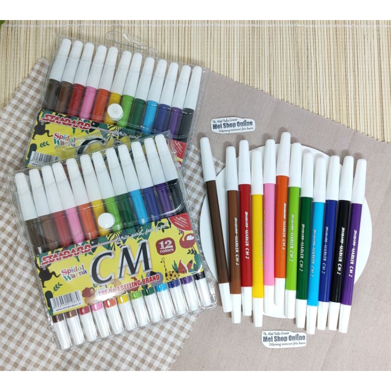 

Spidol 12 Warna Standard Murah Berkualitas