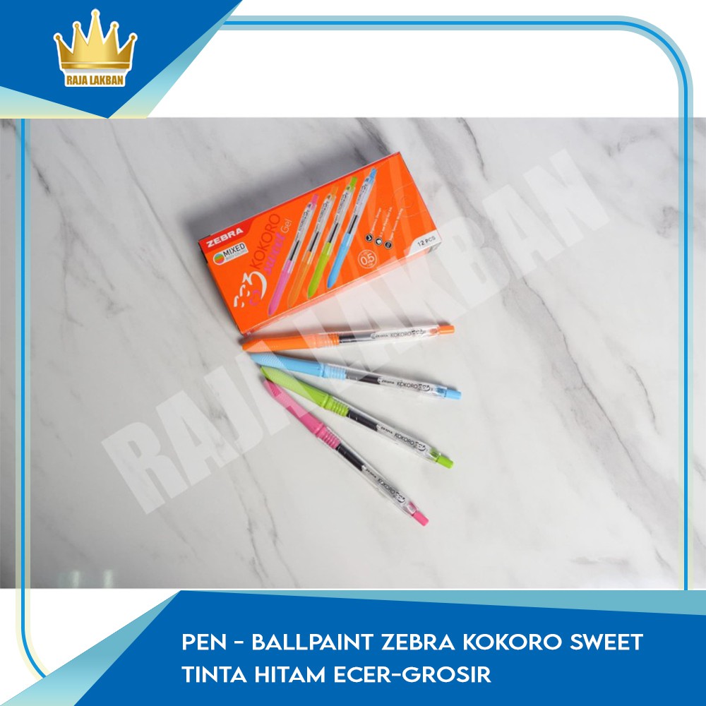 

Pulpen Gel/ Zebra / Zebra Kokoro Sweet/ Pulpen Zebra/ 0.5 mm/ Tinta Hitam