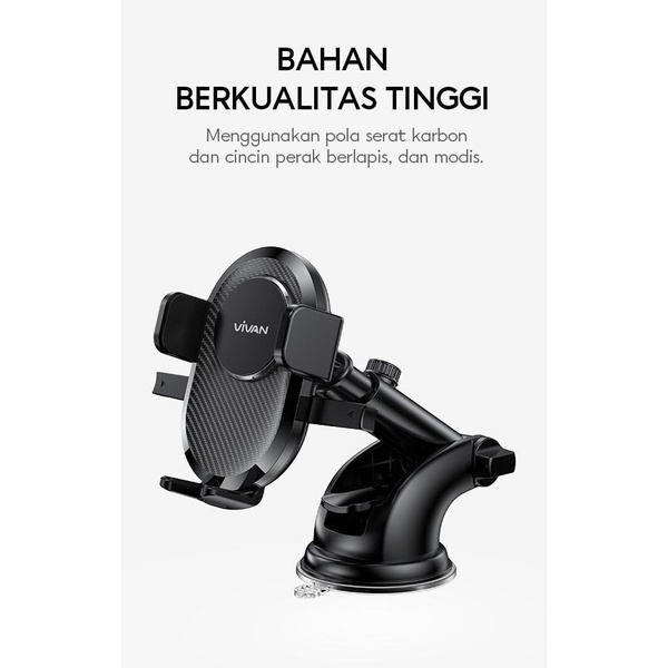 Car Holder VIVAN CHS12 Holder HP Universal Pengunci Otomatis AUTO LOCK