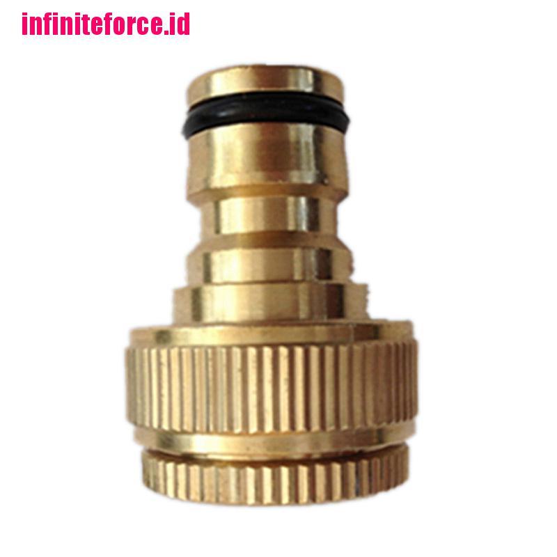 Brass Garden Tap Hose Pipe Connector Quick Release Hosepipe Hose Lock 1/2&quot; 3/4&quot;