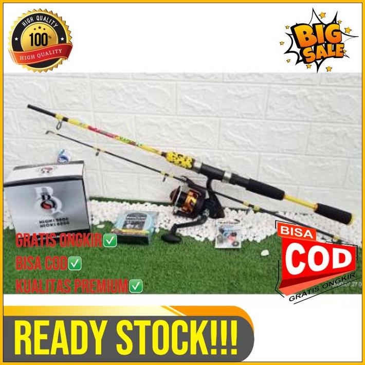 Set Pancing Laut 6000 Joran Daido Lengkap Siap Pakai