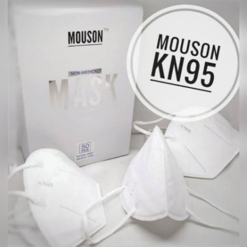Masker Kn95 mouson Embos isi 50pcs kn 95 mouson