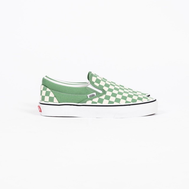 V4ns Slip On Classic Chekerboard Shale Green Original