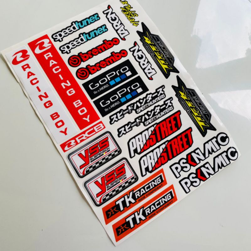 Sticker Sponsor Racing Herex Laminasi Glossy Cuting Murah Vol 6-9