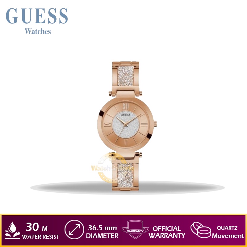 Jam Tangan Wanita GUESS W1288L3 - Rosegold Original