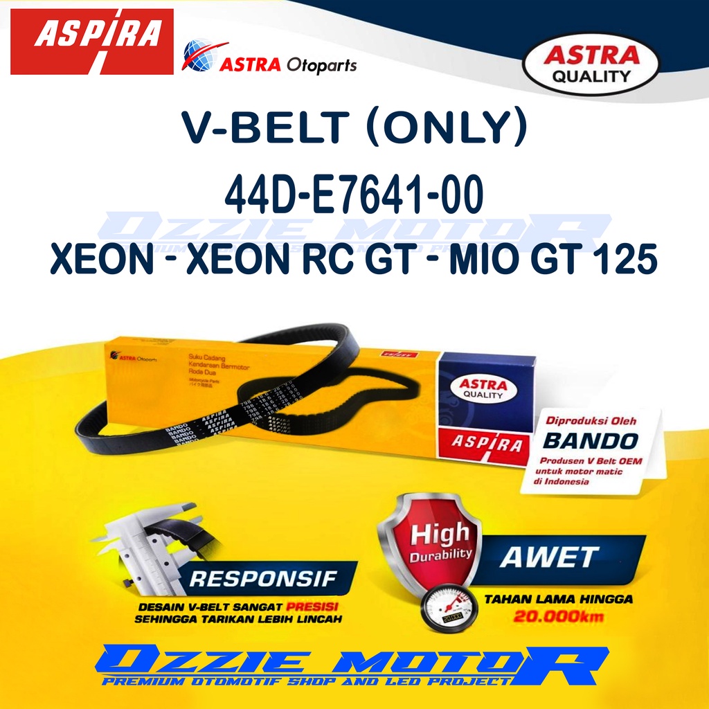 VANBELT V-BELT ASPIRA 44D-E7641-00 MOTOR XEON,XEON RC GT,MIO GT 125