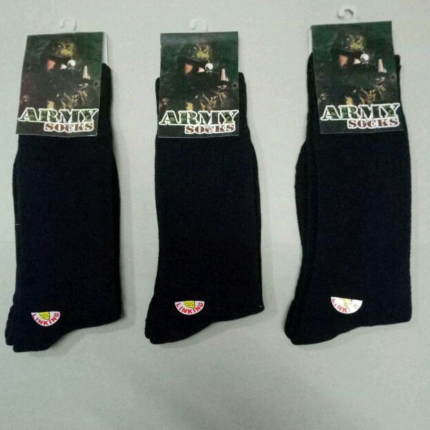 Kaos kaki tebal hitam PDL Tentara Polisi Tactical outdoor Pendakian / Army socks