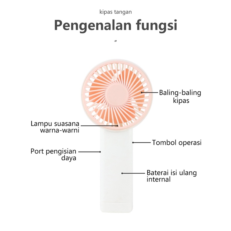 Kipas Angin Mini Genggam Cute / Mini Fan Portable Kipas Angin