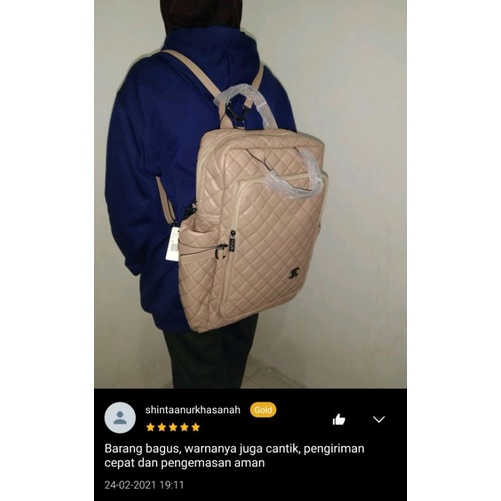 CNL 838 Tas Ransel Laptop Wanita Backpack Tas Ransel Wanita Import Murah Multifungsi