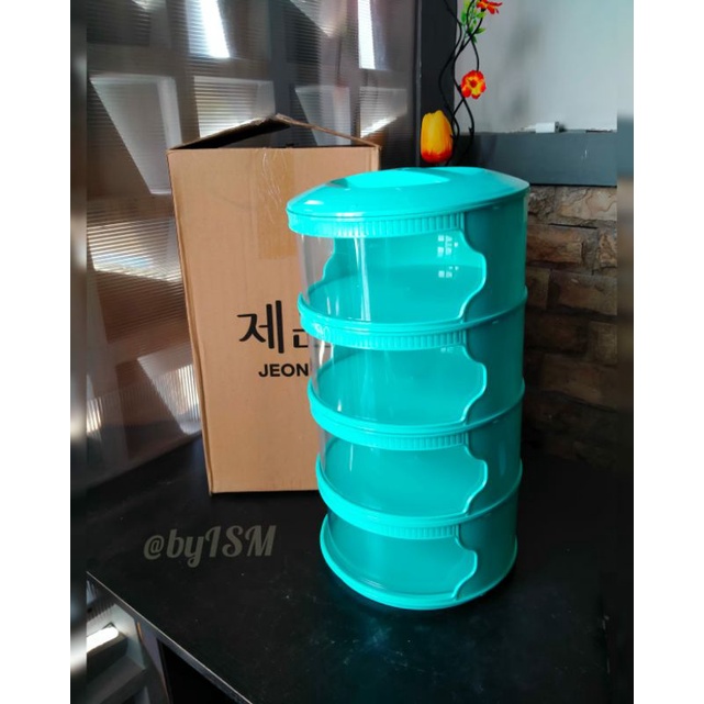 Jeon Tudung Saji Makanan Warna 4 Susun