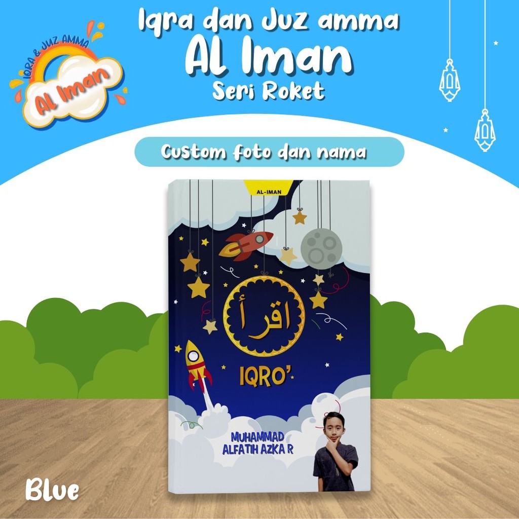 IQRO ANAK - IQRA BESAR - IQRO CUSTOM - BISA CUSTOM NAMA DAN FOTO - UNTUK ANAK DAN BALITA