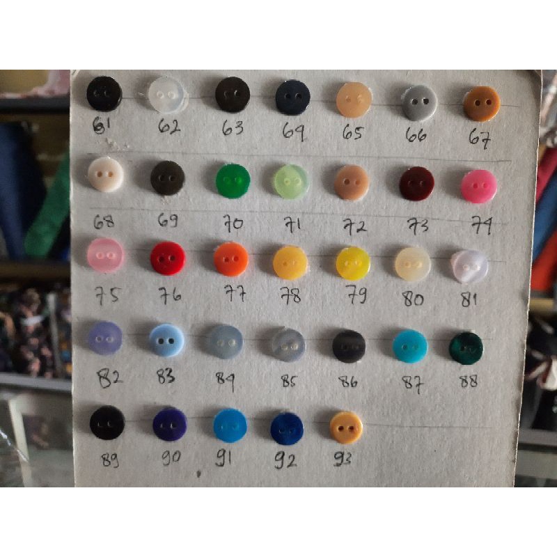 Kancing Polos Kecil Lubang 2