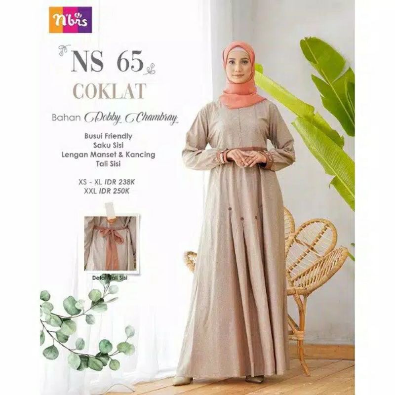 NS 65 nibras 2021 gamis terbaru nibras