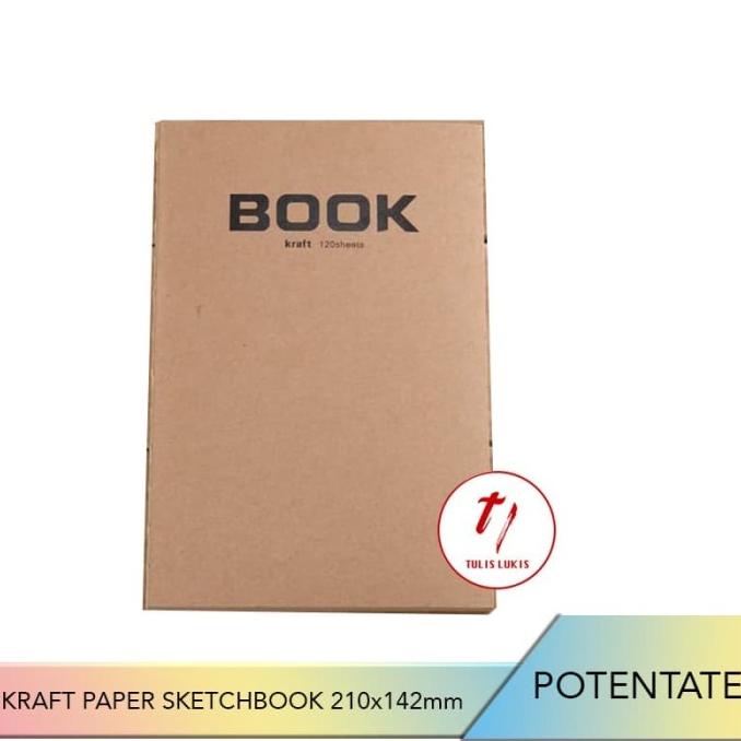 

(BISA COD) POTENTATE KRAFT PAPER PLAIN SKETCHBOOK 210x140mm 100 GSM TERMURAH Kode 788