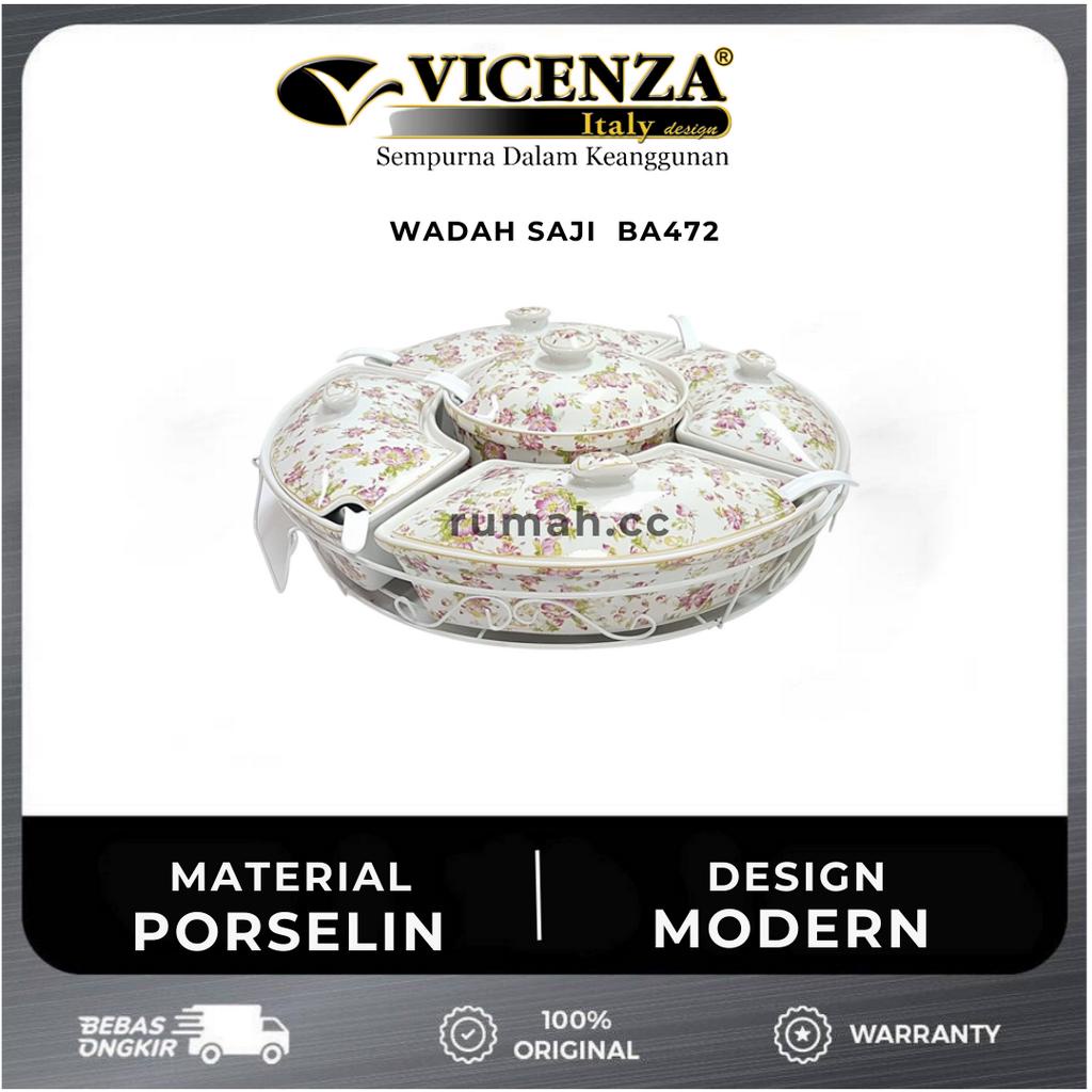WADAH SAJI VICENZA PRASMANAN SET BA472 ( MOTIF AYANA, MAWAR)
