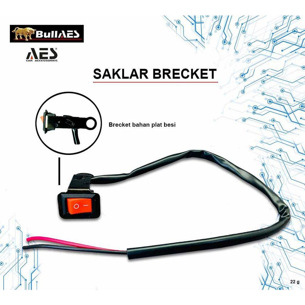 SAKLAR BRECKET ON/OFF MERK BULLAES UNIVERSAL USE V0289