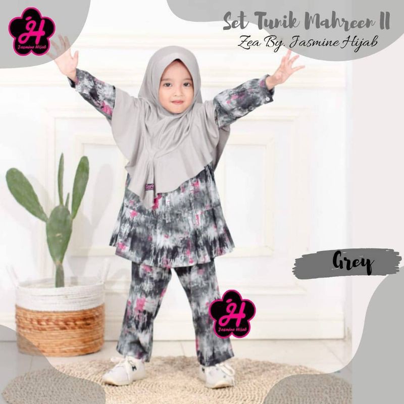 Setelan tunik Anak Mahreen II Zea by Jasmine Hijab