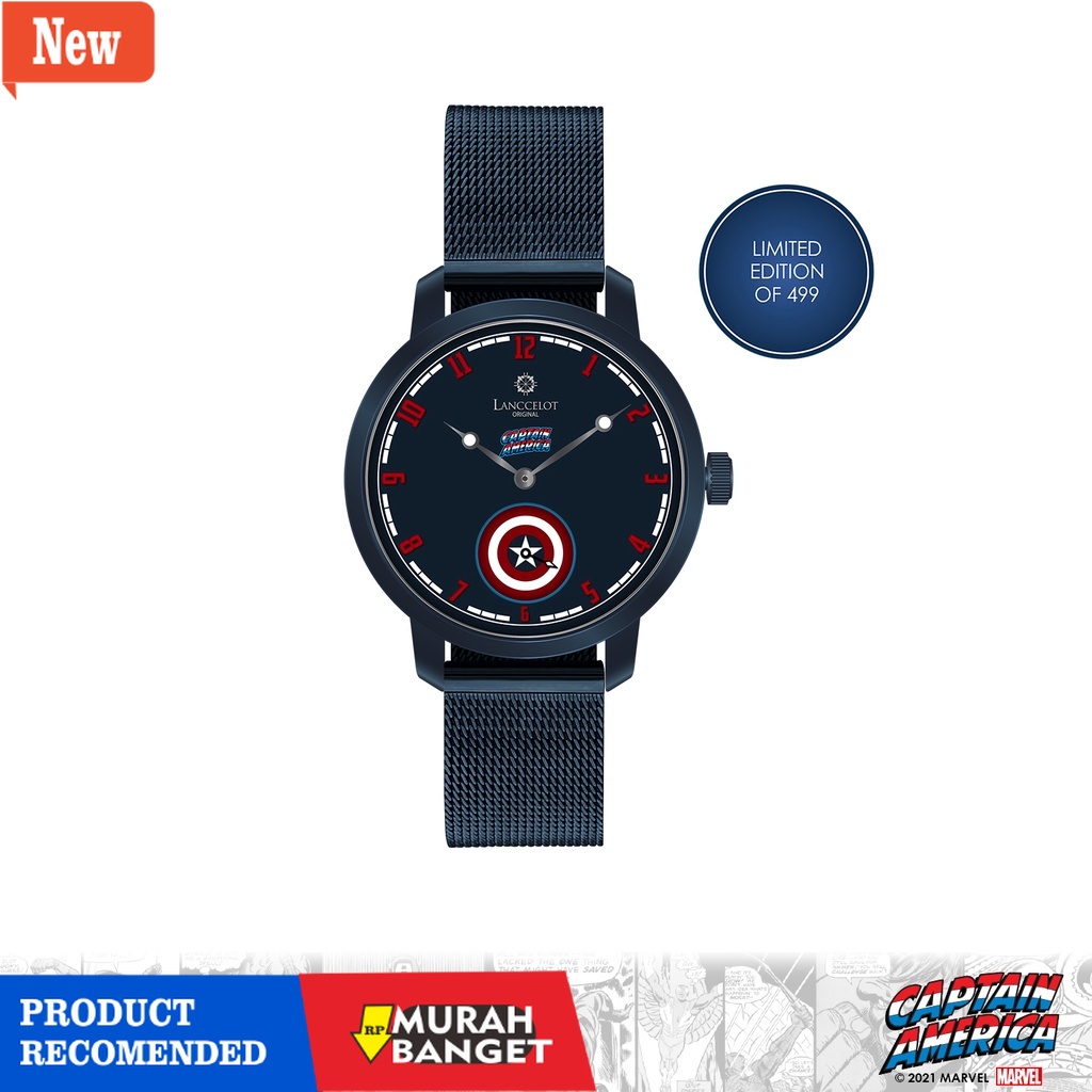 Jam analog wanita terbaik- Jam Tangan Marvel’s Captain America – Lanccelot Female Edition