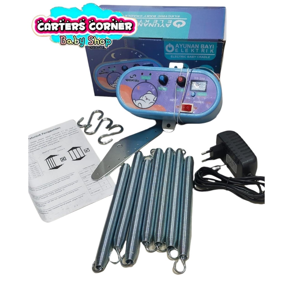Space Baby Mesin Ayunan Bayi Elektrik SB285  SB 289 SB 290 Electric Baby Cradle Mesin Ayunan Otomatis Timer