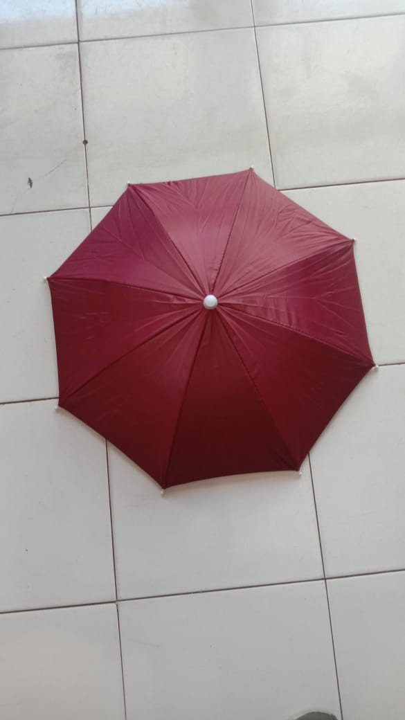 Payung Topi Untuk Anak Anak Atau Dewasa / Payung Kepala Hujan Melindungi Simple Tanpa Gagang