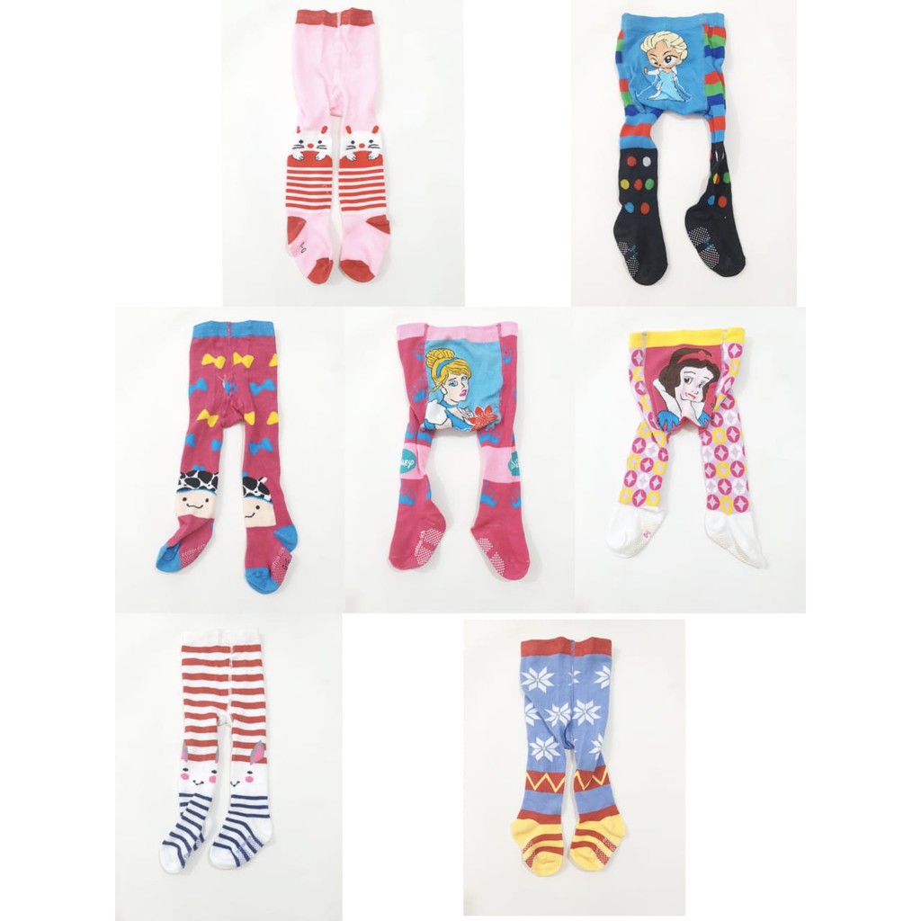 Legging cotton rich bayi / Legging Bayi Tutup Kaki Motif Cewe - Cowo