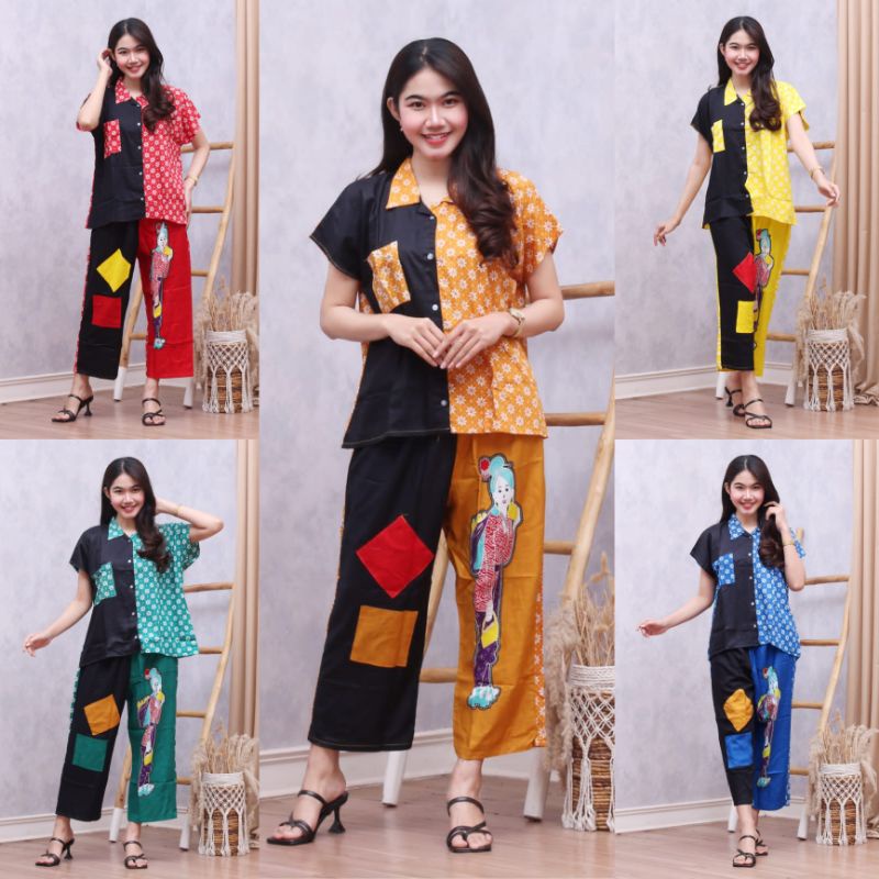 One Set Tedjo Truntum Pendek Premium - NairaBatik