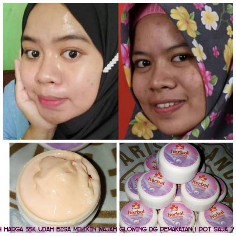 CREAM ESTHER HERBAL day &amp; night | Ecer ester herbal Original 100%